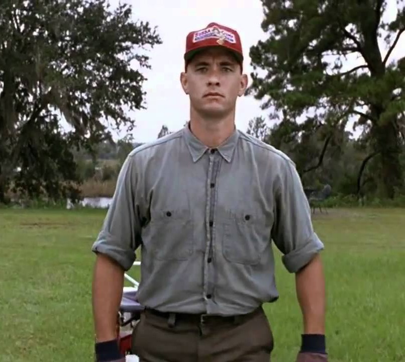 and they were correct. forrest gump riding lawn mower i guest i am paying f...
