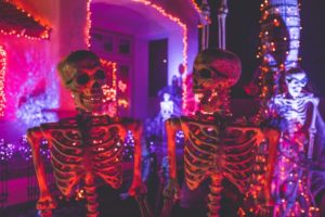 Scary skeleton decorations