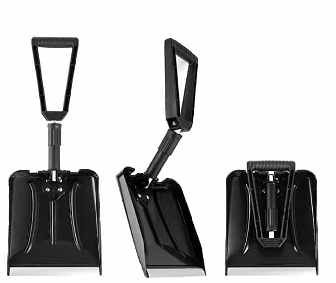 folding snow shovel for cars