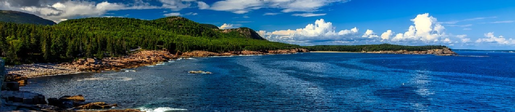 Maine beautiful coastal landscape
