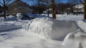 snowy driveway