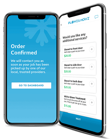Order snow plowing and other home yard services from your smartphone